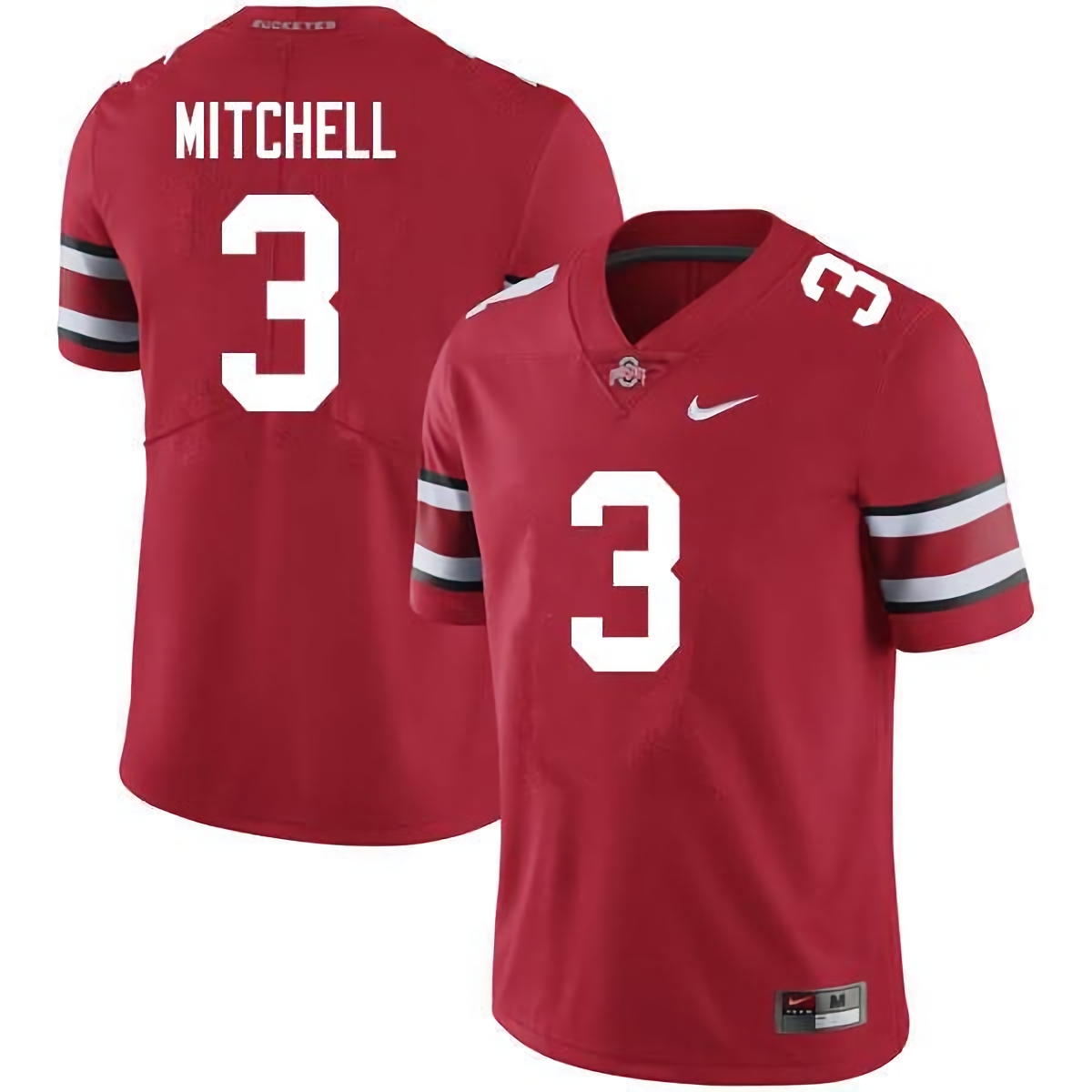 Teradja Mitchell Ohio State Buckeyes Men's NCAA #3 Nike Scarlet College Stitched Football Jersey SRR6556PG